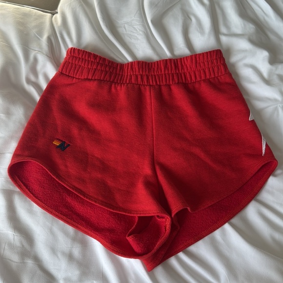 Red aviator nation bolt shorts - Picture 2 of 3